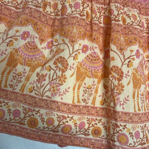Spell & The Gypsy Sundown Mini‎ Skirt in Apricot Size Medium - Picture 4 of 8